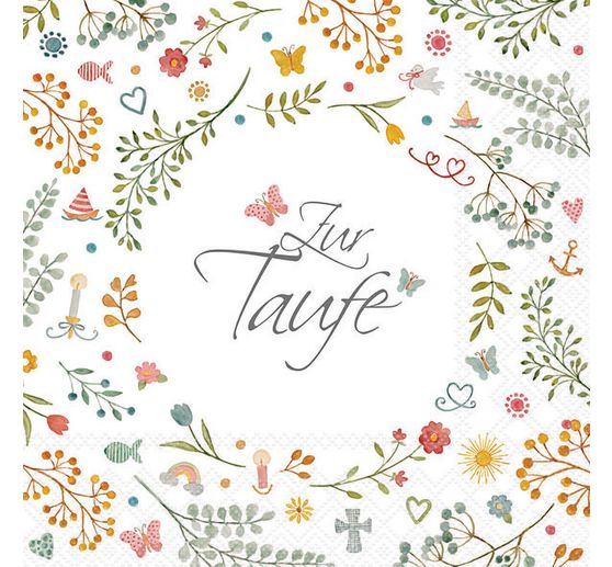 Napkin "Zur Taufe"