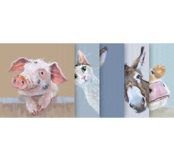 VBS Napkin-Set "Funny animal gang"