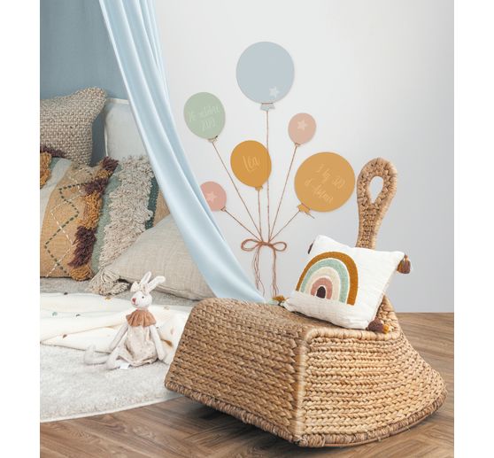 Wooden balloon, set of 6