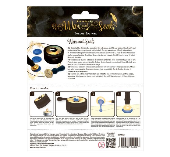 Stamperia Wax and Seals Starter Set