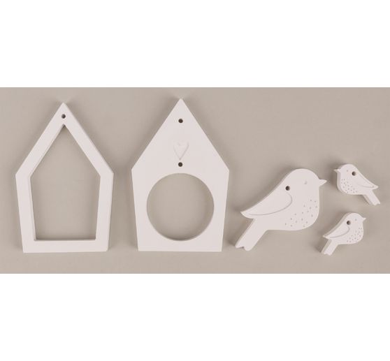 Silicone casting mould "Birdhouses & Birds"