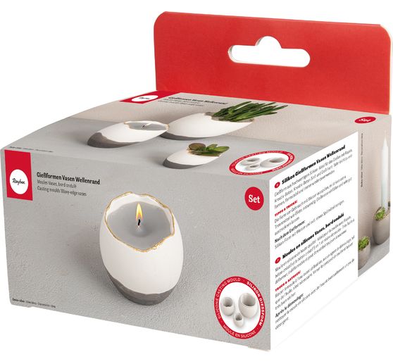 Silicone casting mould "Vase wavy edge"