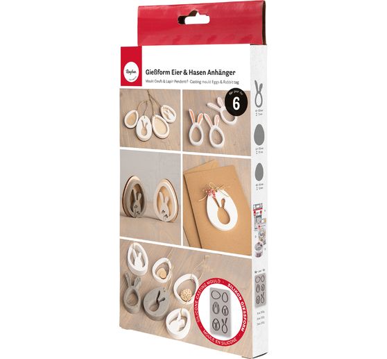 Silicone casting mould "Easter pendant"