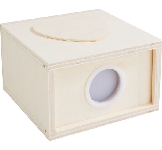 Money box "Cube with heart", plywood