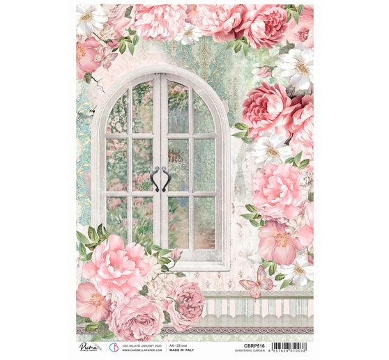 Slámová hedvábí s motivem "Whispering Garden"