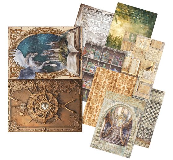 Motif straw silk assortment "Wizard Academy"