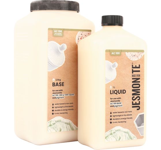 Jesmonite AC 100 Duoset " 1L Liquid + 2,5 KG Base"