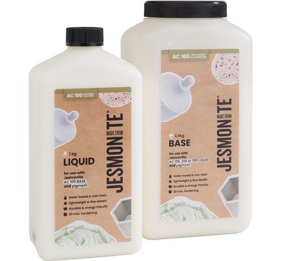 Jesmonite AC 100 Duo set "500 ml Liquid + 1.25 KG Base"