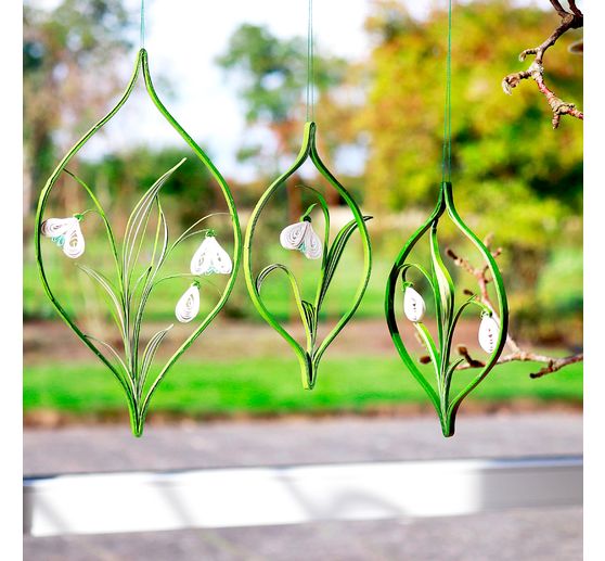 Sada na quilling "Sněhová kapka