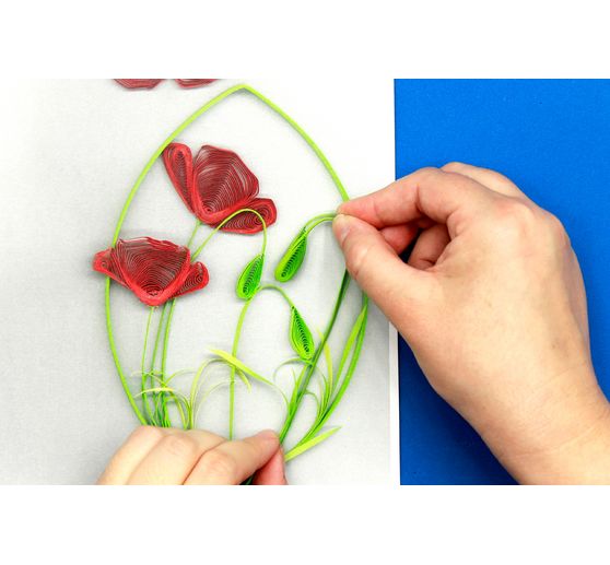 Quilling set" Poppies"