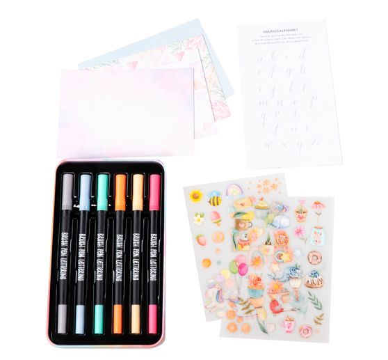 Design box Brush Pen Lettering "Sweet Pastel"