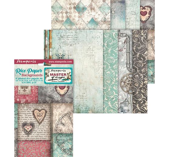 Motif straw silk backgrounds "Master of Magic"