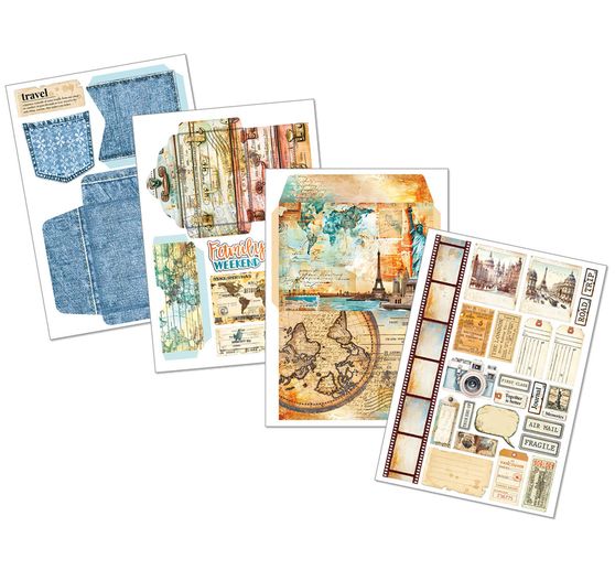 Kniha "Wanderlust" - deník a efemery