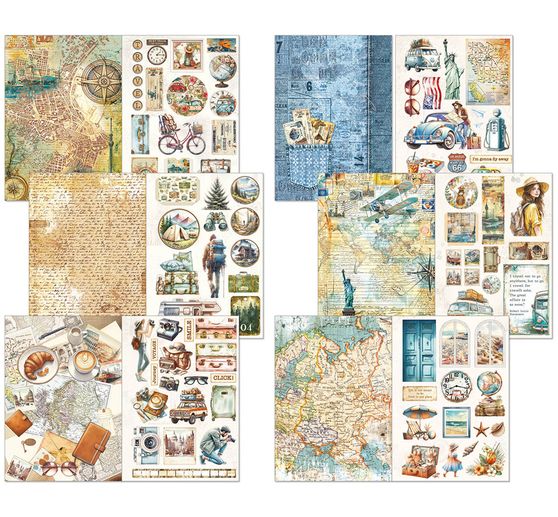 Kniha "Wanderlust" - deník a efemery