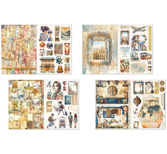 Kniha "Wanderlust" - deník a efemery