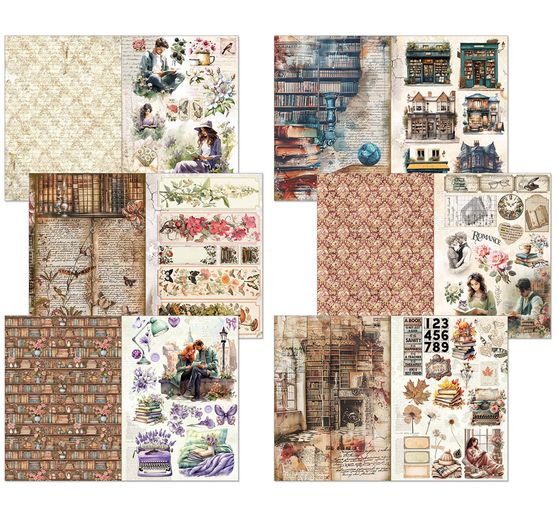 Junk Journal & Ephemera Book "Book Lovers"