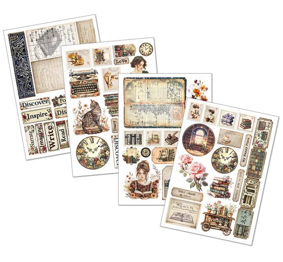 Junk Journal & Ephemera Book "Book Lovers"