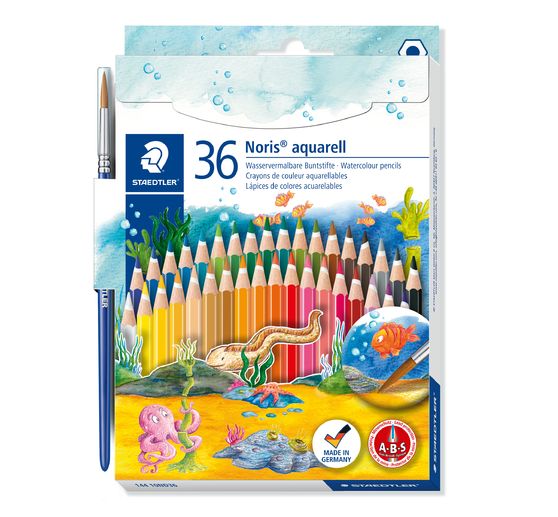 Staedtler Noris Watercolour coloured pencils, set of 36