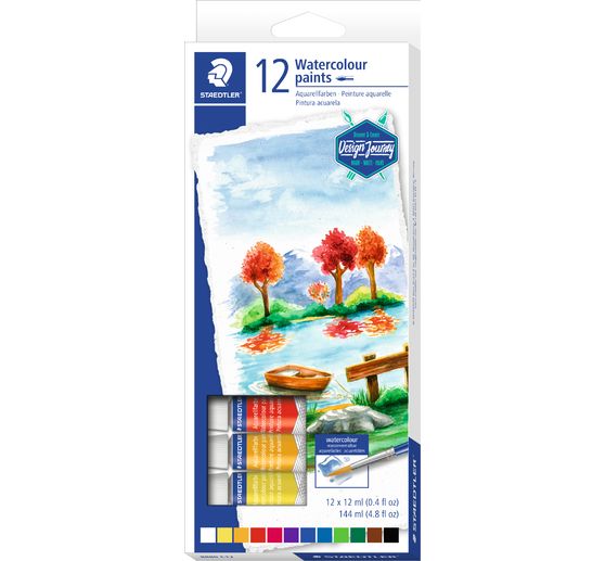 Staedtler Watercolour set, 12 tubes