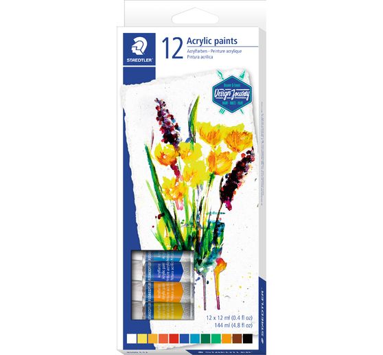 Staedtler Acrylic paint set, 12 tubes