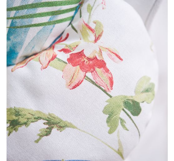 Cotton fabric "Flower meadow with butterflies"