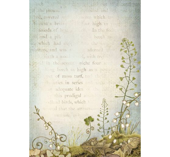 Motif straw silk backgrounds "Hidden Grove"