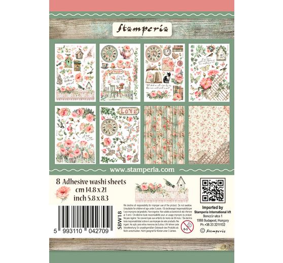 Washi podložka "Dům růží"