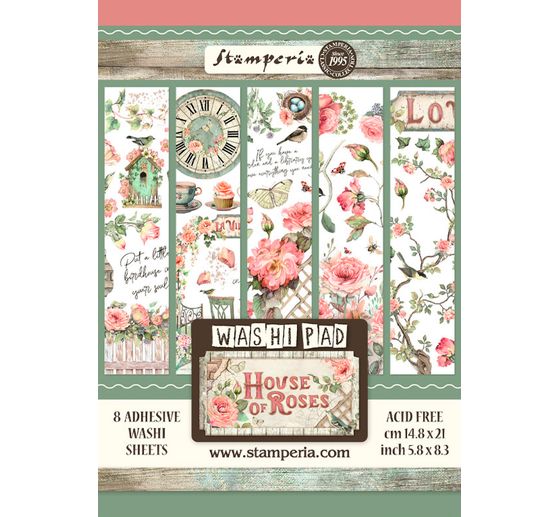 Washi podložka "Dům růží"