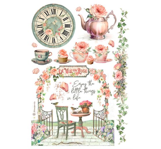 Washi podložka "Dům růží"