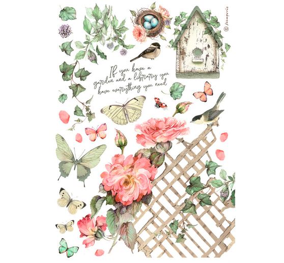 Washi podložka "Dům růží"