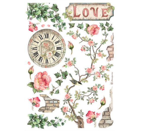 Washi podložka "Dům růží"