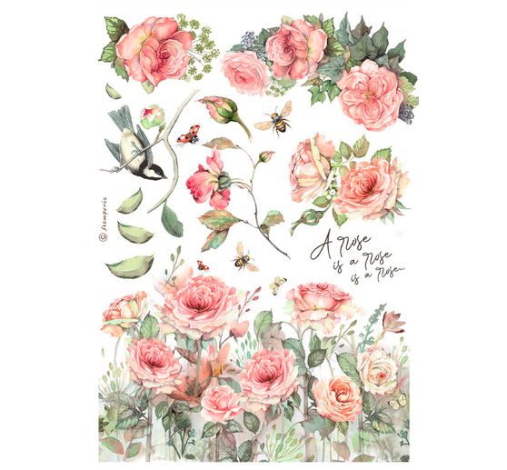 Washi podložka "Dům růží"
