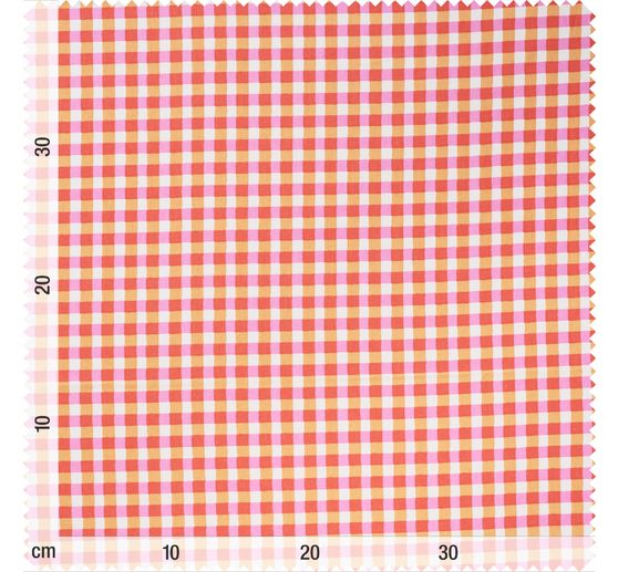 Cotton fabric "Karo Kavia Red"