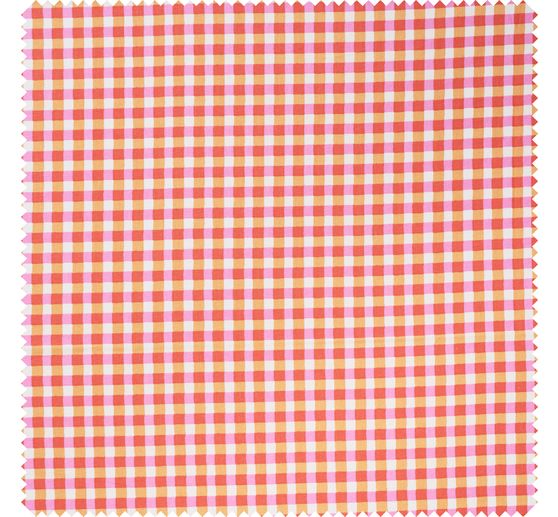 Cotton fabric "Karo Kavia Red"