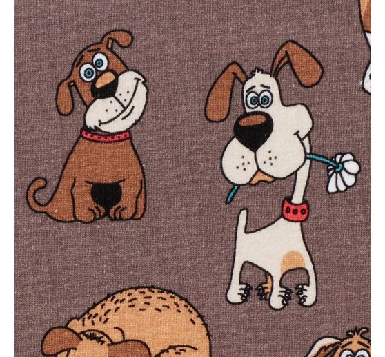 Jersey fabric "Sweet Dogs"