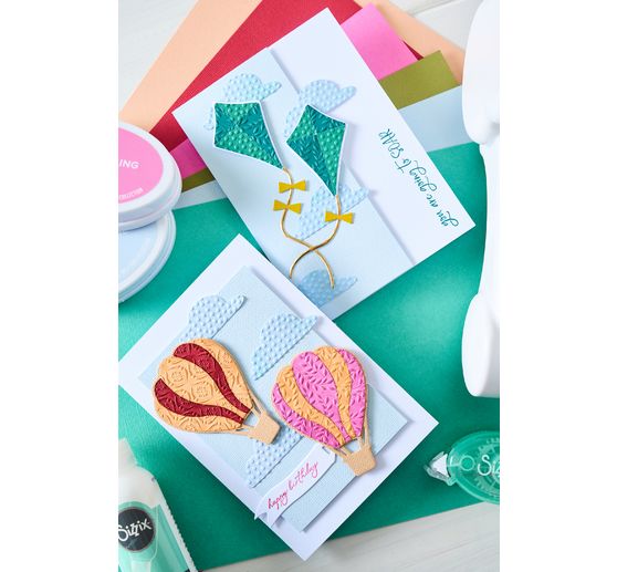 Sizzix Framelits Punching template "Up and Away by Catherine Pooler"