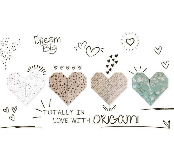 Folding paper "With Love"