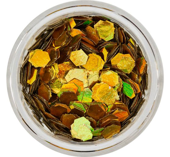 Gold silver particle mix, 9 jars