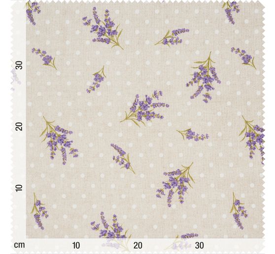 Motif fabric linen look "Provence"