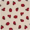 Patterned fabric in linen look "Ladybird"