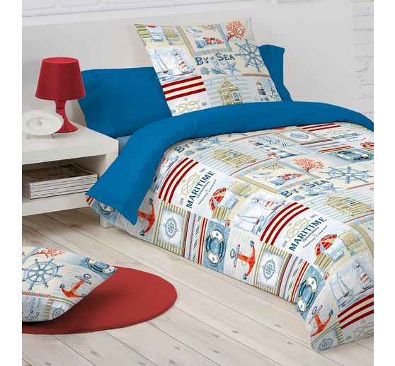 Motif fabric linen look "By the Sea"