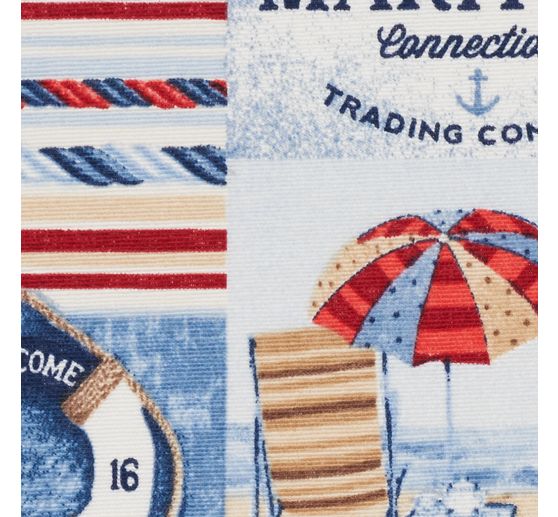 Motif fabric linen look "By the Sea"