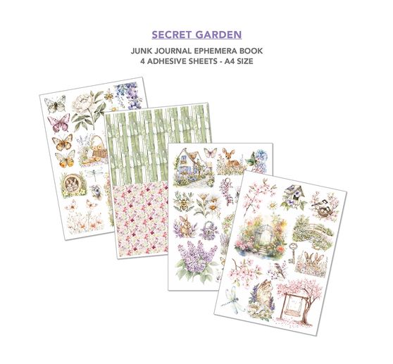 Kniha Junk Journal & Ephemera "Secret Garden"