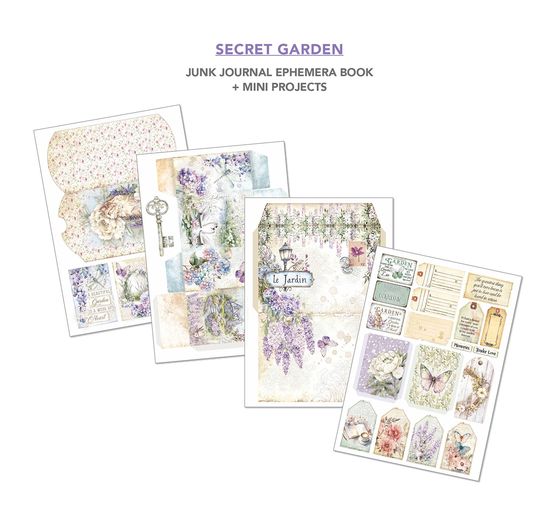Kniha Junk Journal & Ephemera "Secret Garden"