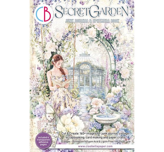Kniha Junk Journal & Ephemera "Secret Garden"
