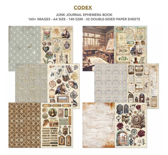 Junk Journal & Ephemera Book "Codex"
