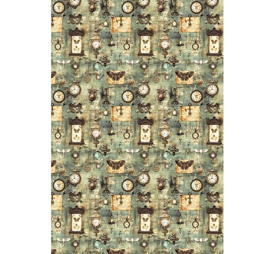 "Kabinet kuriozit", sada 4 kusů slámových hedvábných motivů