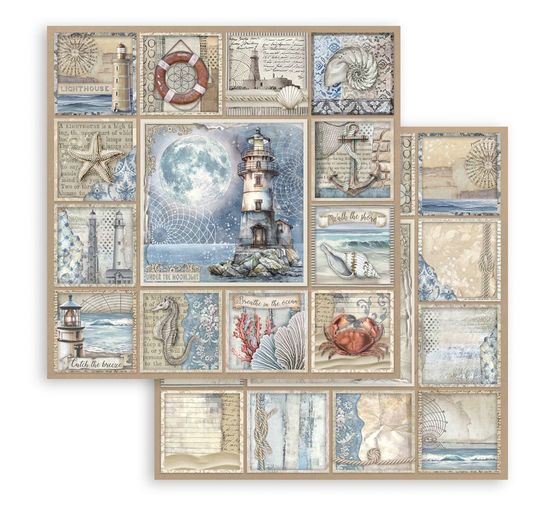 Scrapbook block "Silent Sea"