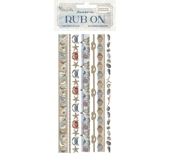 Rub On Transfer paper "Silent Sea - Stripes"