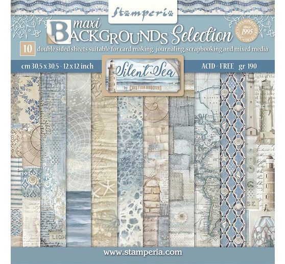 Scrapbook block "Silent Sea Backgrounds"